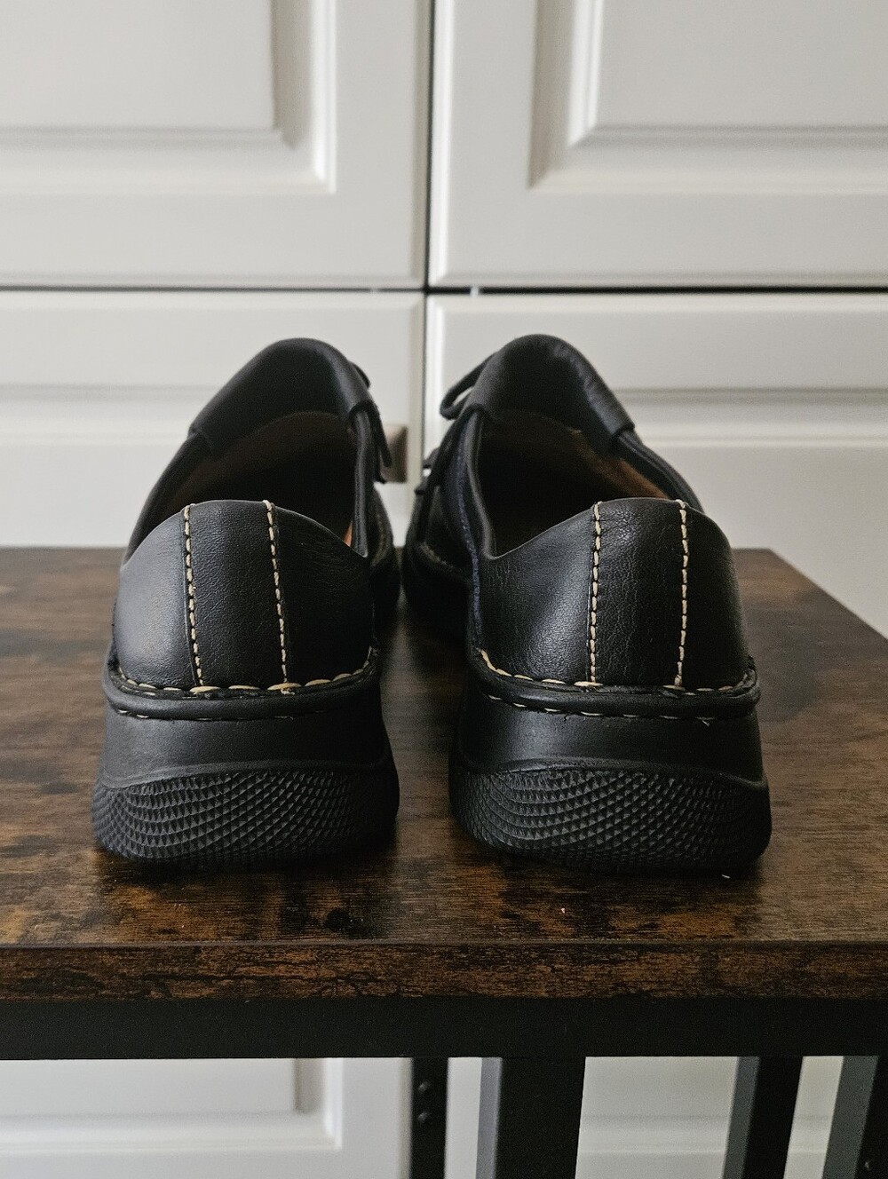VTG Born Y2k 90s Alt Grunge Goth Witchy Fringe Kiltie Bow Leather Suede Loafers - Picture 4 of 8